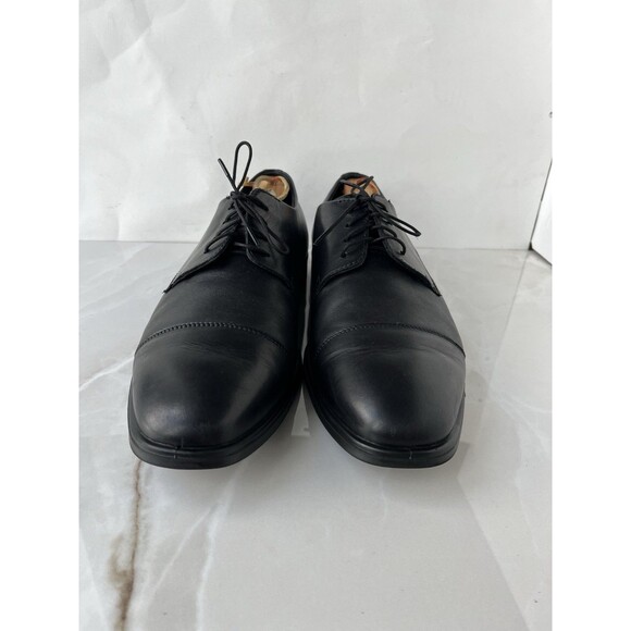 ECCO Men Sz 44 Us 10 Black Leather Lace Up Loafers Shoes Oxfords 62170401001 main image 4